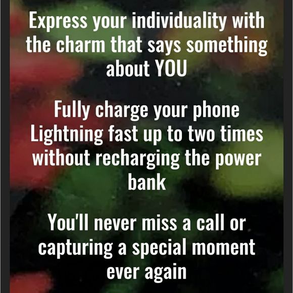 Power Bank With Heart Charm iPhone Android Cell Phone Tablet - Picture 11 of 17